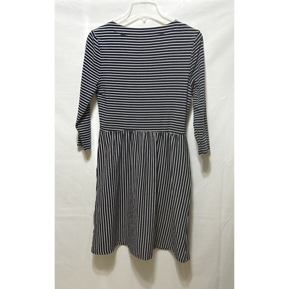 Boden Womens 10R Blue Striped Midi Cotton Dress‎ - Picture 9 of 10